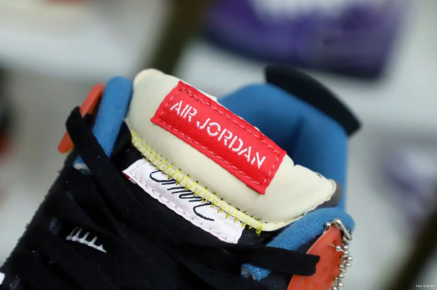 JORDAN RETRO Kimikick NOIR' AIR LA UNION X 'OFF 4 0808